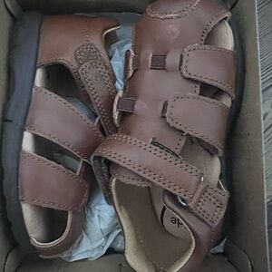 Stride Rite Brown Kids Sandals